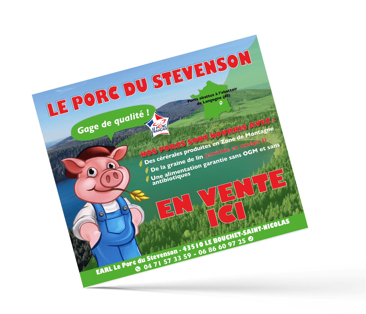 Campagne d'affichage pour le Porc du Stevenson