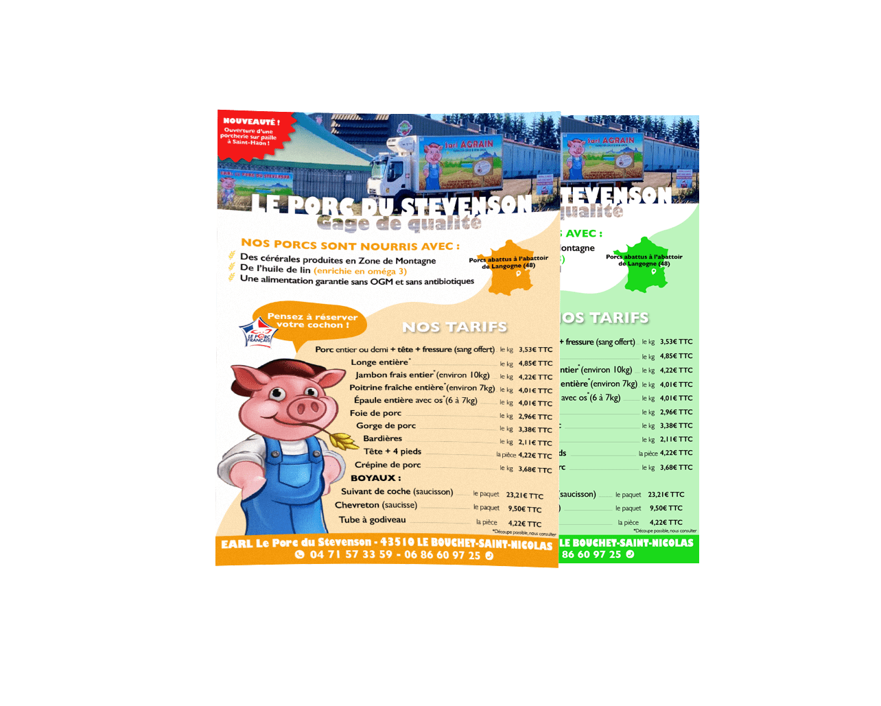 Campagne d'affichage pour le Porc du Stevenson