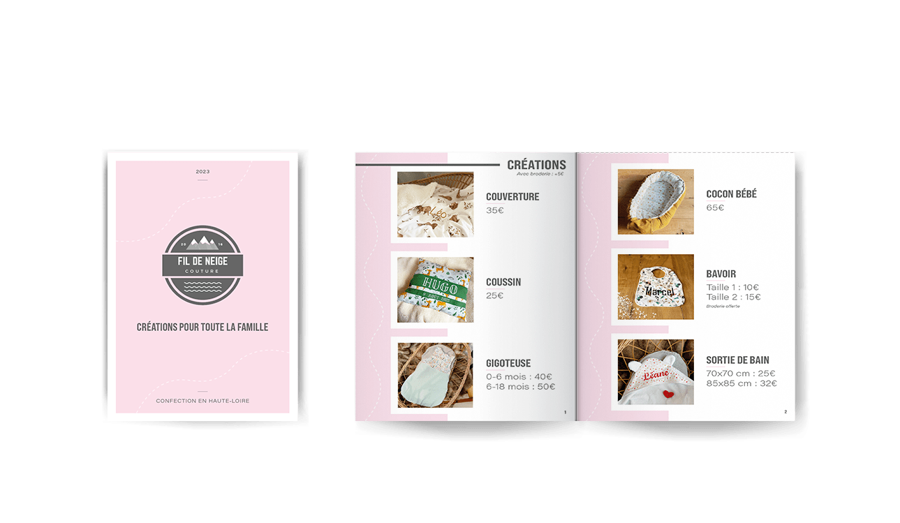 Création d'un catalogue en ligne pour la créatrice Fil de Neige