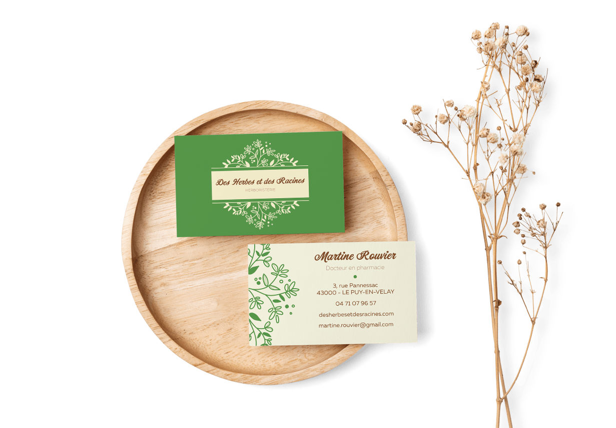 Refonte d'identité graphique pour Des Herbes et des Racines