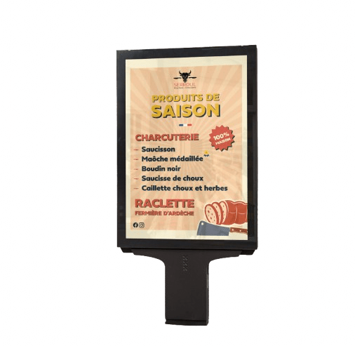 Signalétique pour magasin de la Boucherie Serroul