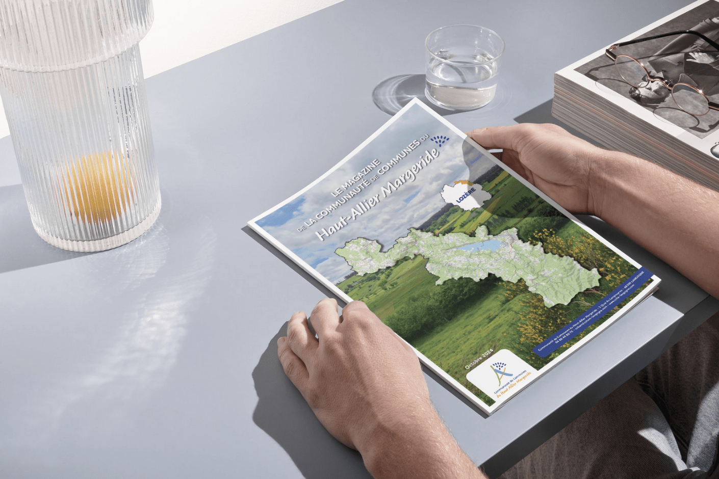 Mise en page d'un magazine pour la CCHAM